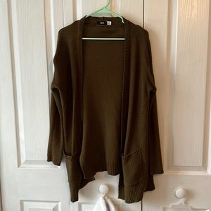 Medium Brown/Olive Green Cardigan
